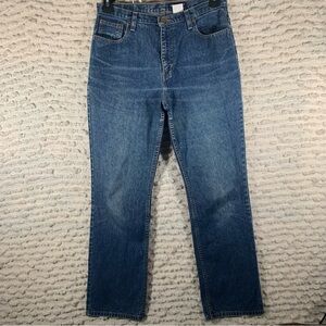 VINTAGE MOM JEANS SIZE 10 WESTERN DENIM BOOTCUT OUTDOOR EDDIE BAUER MEDIUM WASH